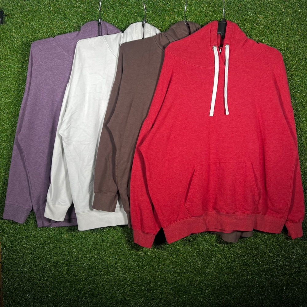 Buffalo David‎ Bitton Mens Hoodie Bundle 4 Pack Red Brown Purple White XL